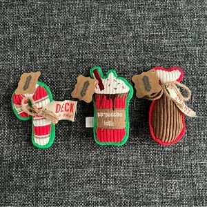 NWT Mud Pie Christmas Dog Toys Bundle of 3